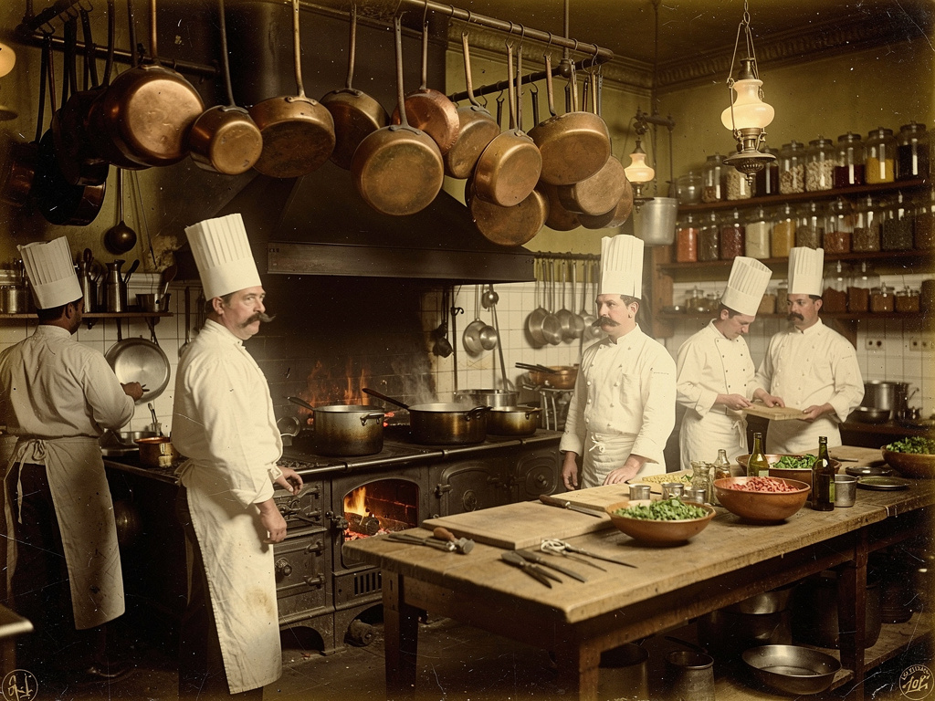 En cuisine à la belle époque